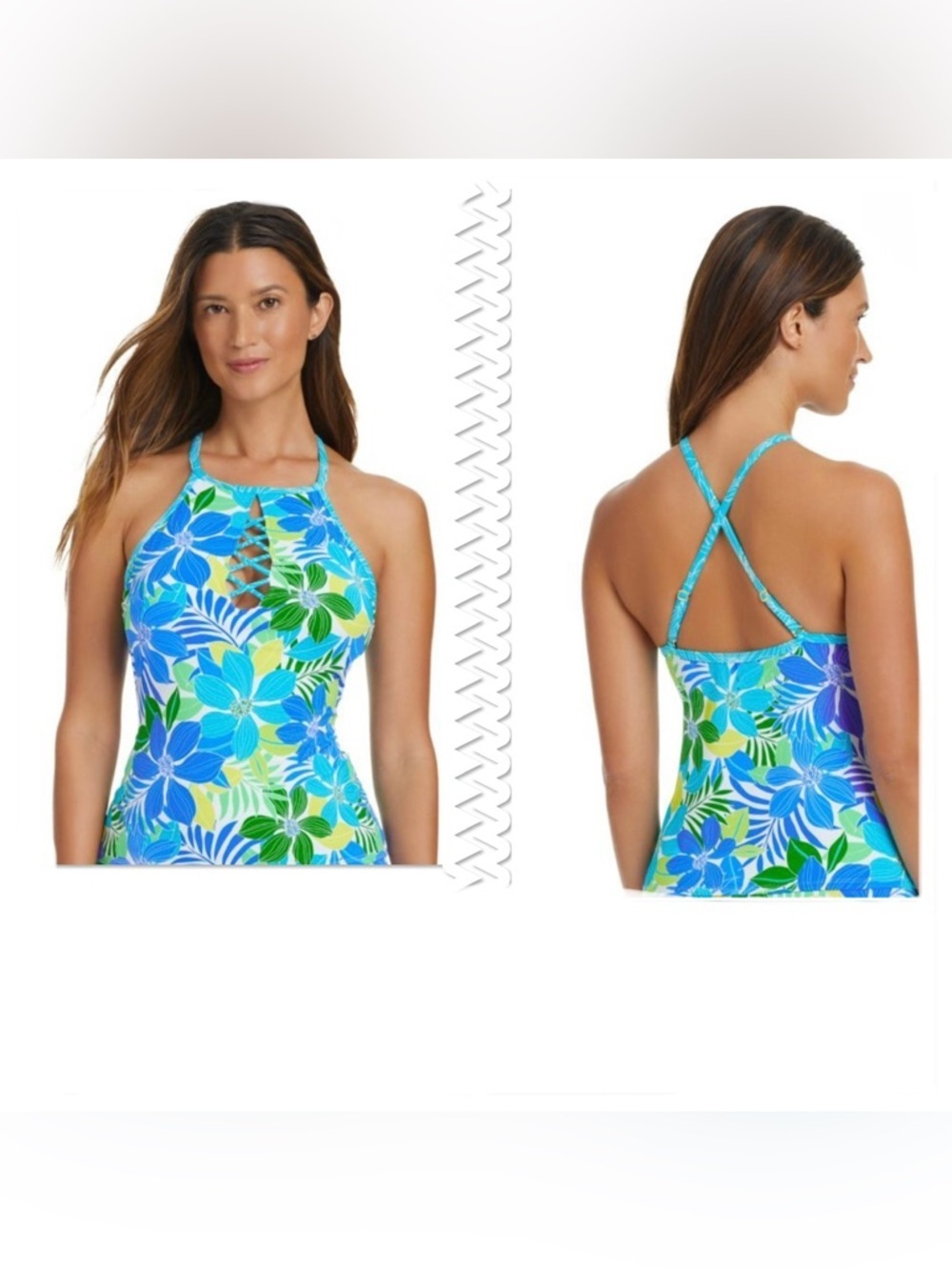 Bleu Rod Beattie High-Neck Underwire Tankini Fresh Takes